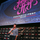 Festival director Kristen Bell addresses the audience at the opening night of Fantastic Fest. (Photo: Jack Plunkett)